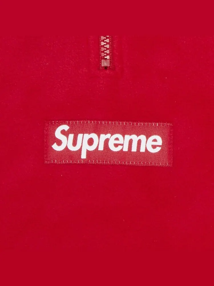 Пуловер Supreme x Polartec Facemask Half Zip Pullover 'Red' — изображение 3 из 3, красный