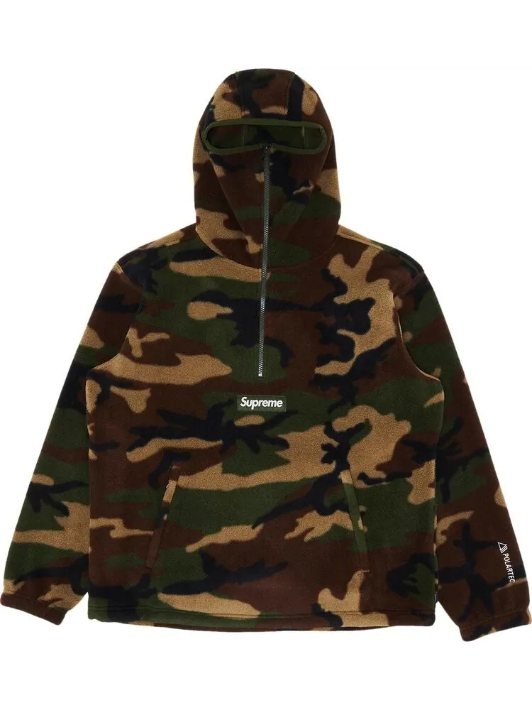 Пуловер Supreme x Polartec Facemask Half Zip Pullover 'Woodland Camo' — изображение 1 из 3, мульти