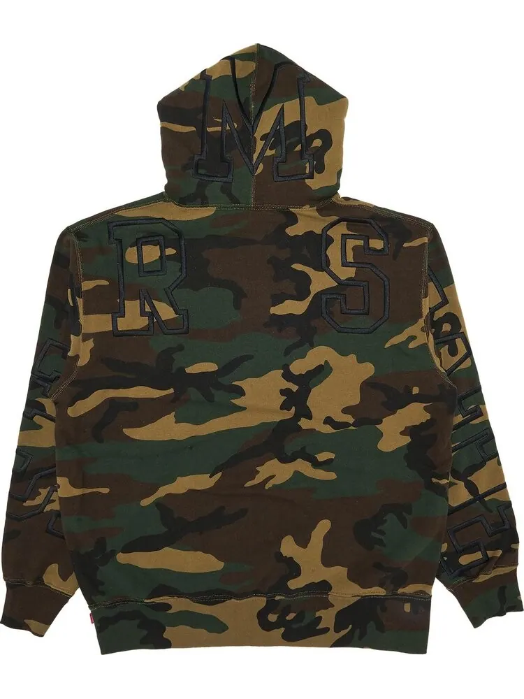 Толстовка Supreme State Hooded Sweatshirt 'Woodland Camo' — изображение 2 из 3, мульти
