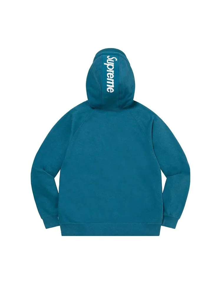 Толстовка Supreme Brim Zip Up Hooded Sweatshirt Marine Blue — изображение 2 из 2, синий