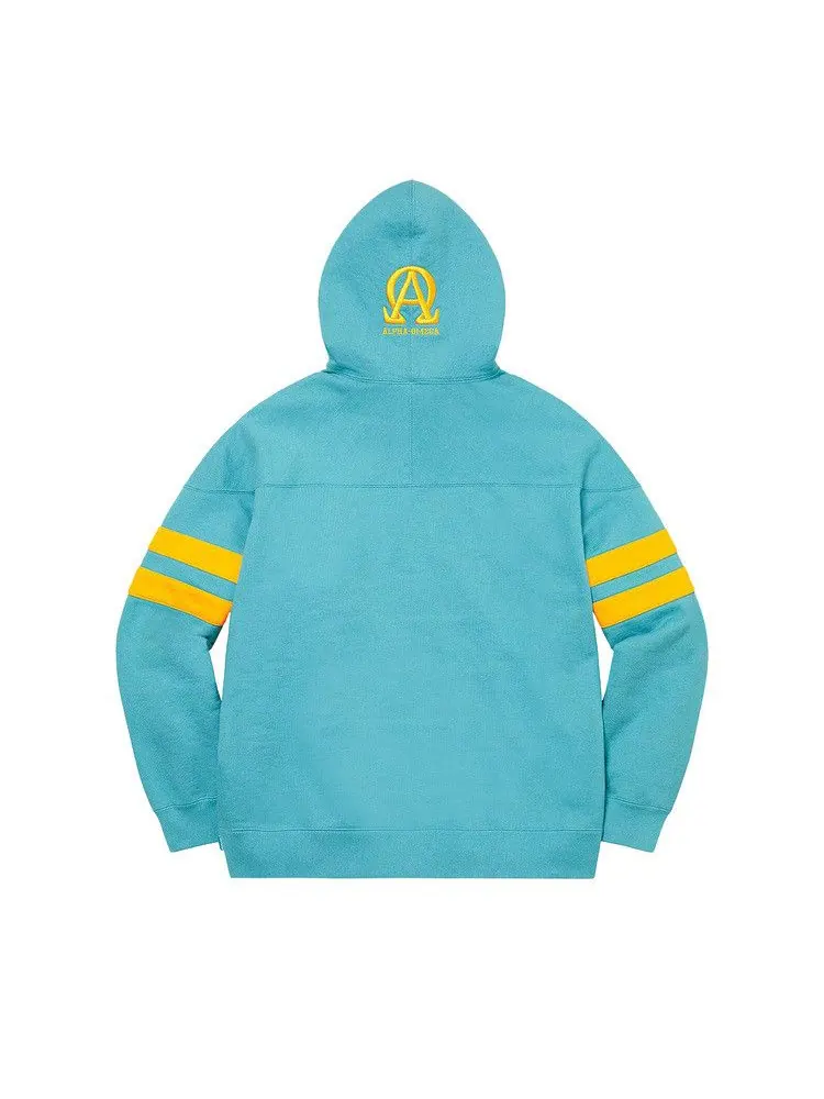 Толстовка Supreme US-NY Hooded Sweatshirt — изображение 2 из 2, светлый голубой