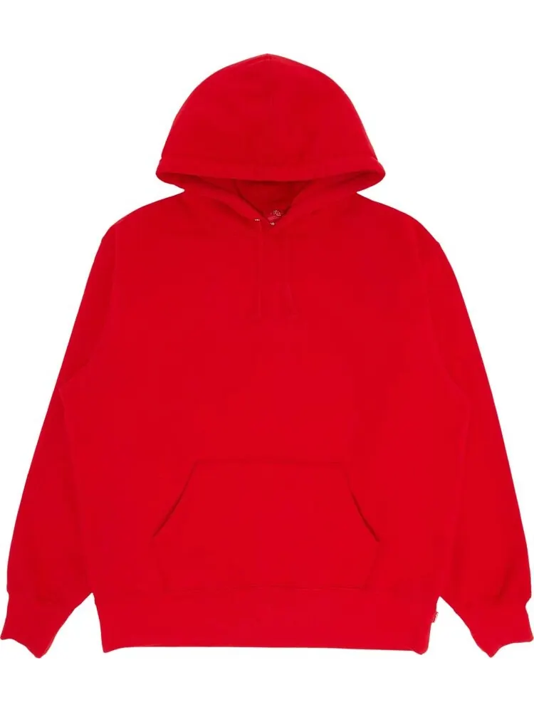 Толстовка Supreme Satin Appliqu Hooded Sweatshirt 'Red' — изображение 1 из 3, красный