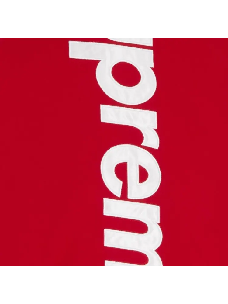 Толстовка Supreme Satin Appliqu Hooded Sweatshirt 'Red' — изображение 3 из 3, красный