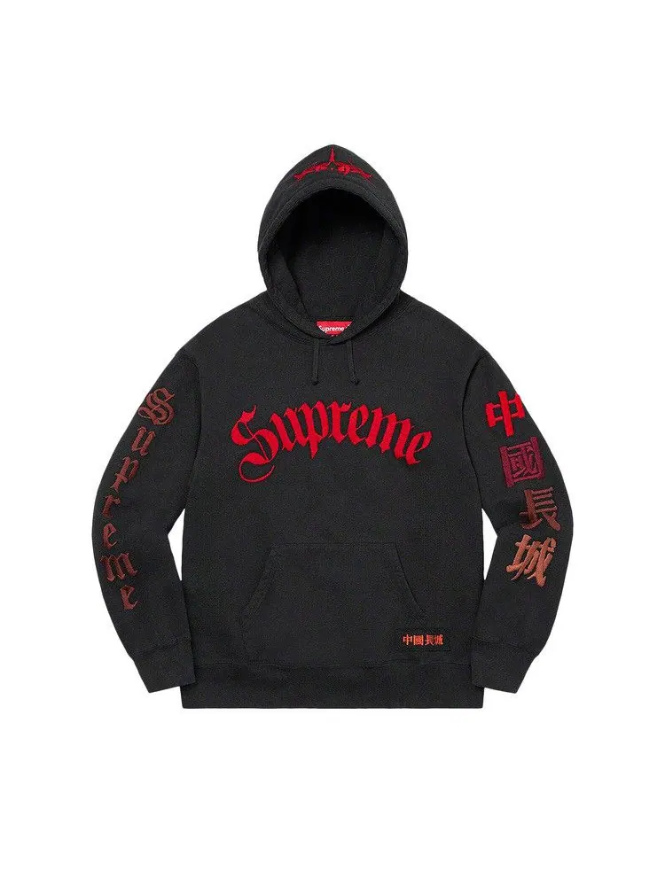 Толстовка Supreme x The Great China Wall Sword Hooded Sweatshirt — изображение 1 из 2, черный