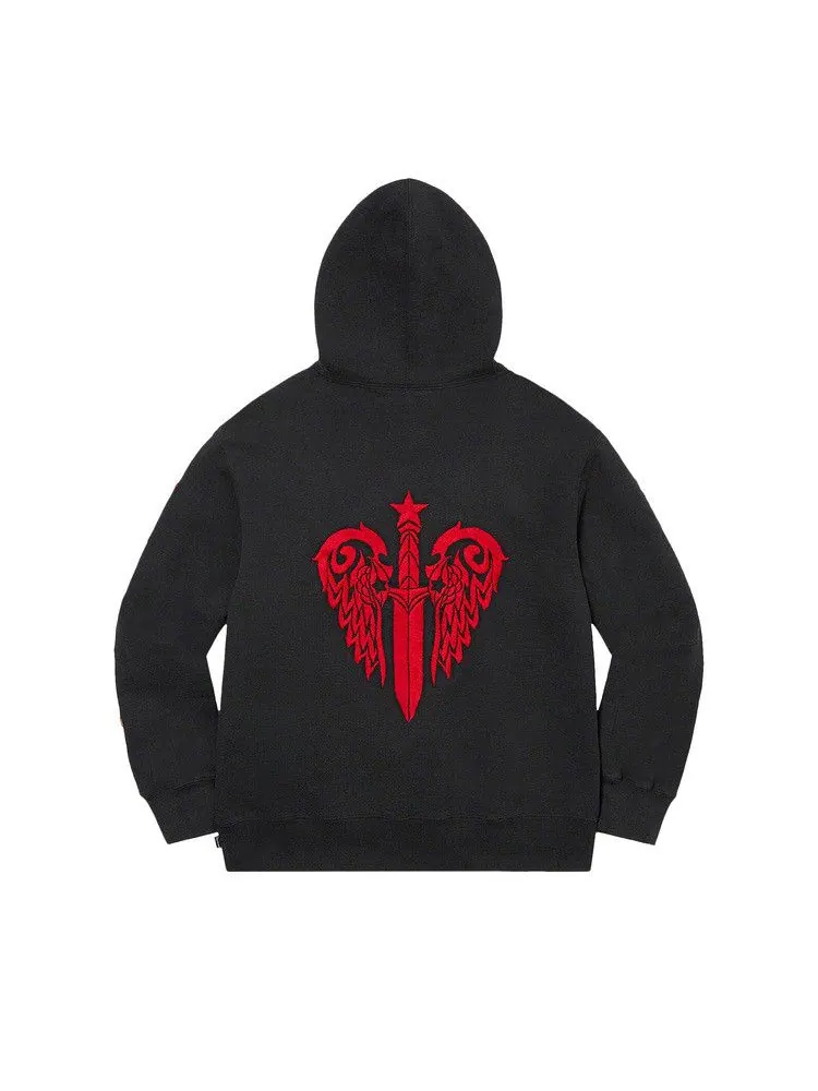 Толстовка Supreme x The Great China Wall Sword Hooded Sweatshirt — изображение 2 из 2, черный