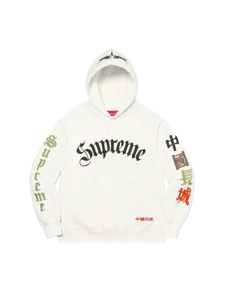 Толстовка Supreme x The Great China Wall Sword Hooded Sweatshirt White — изображение 1 из 2, белый