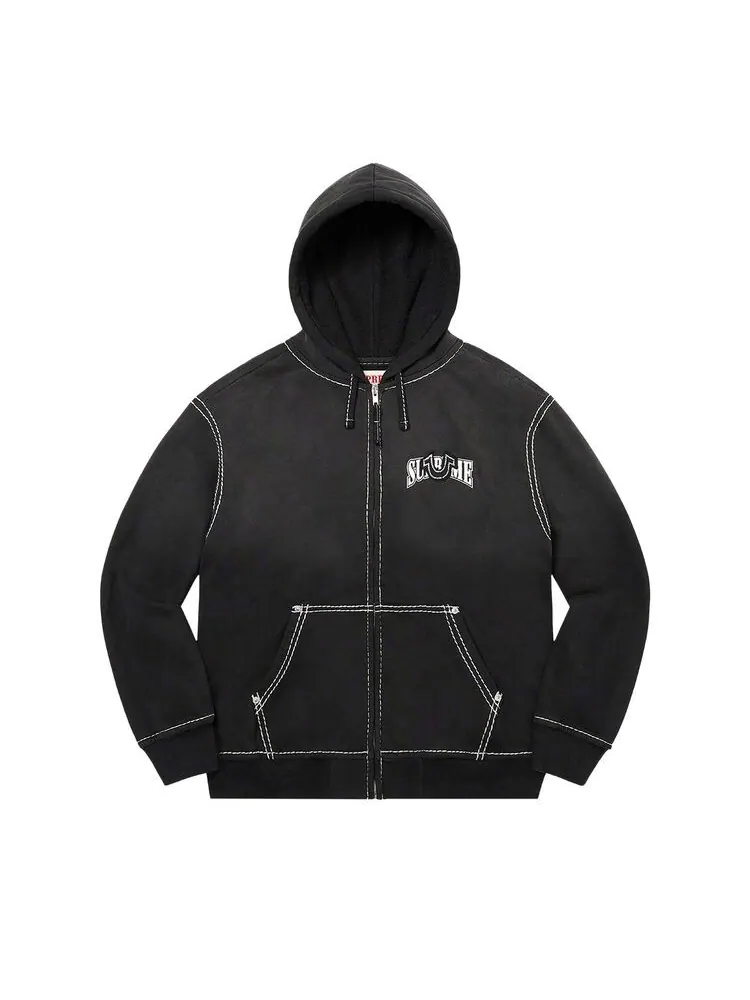 Толстовка Supreme x True Religion Zip Up Hooded Sweatshirt Black — изображение 1 из 2, черный