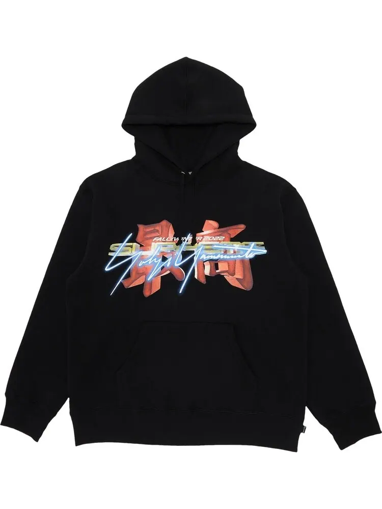 Толстовка Supreme x Yohji Yamamoto x TEKKEN Hooded Sweatshirt 'Black' — изображение 1 из 3, черный