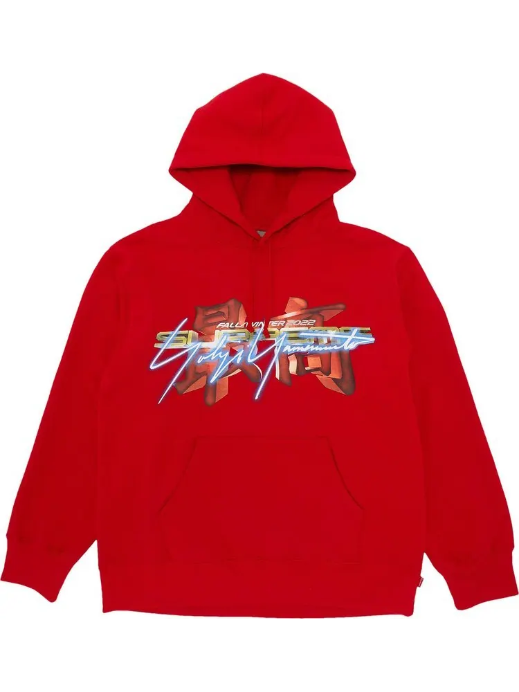 Толстовка Supreme x Yohji Yamamoto x TEKKEN Hooded Sweatshirt 'Red' — изображение 1 из 3, красный