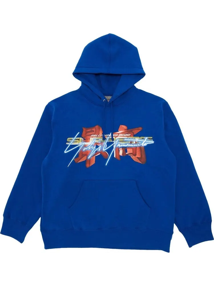 Толстовка Supreme x Yohji Yamamoto x TEKKEN Hooded Sweatshirt 'Royal' — изображение 1 из 3, синий