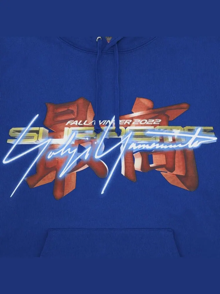 Толстовка Supreme x Yohji Yamamoto x TEKKEN Hooded Sweatshirt 'Royal' — изображение 3 из 3, синий