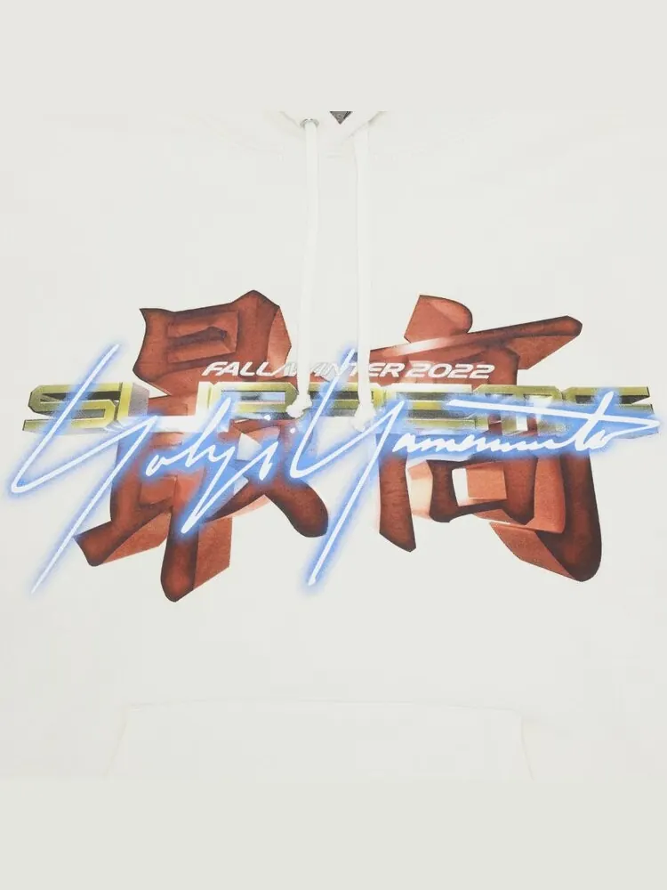 Толстовка Supreme x Yohji Yamamoto x TEKKEN Hooded Sweatshirt 'Stone' — изображение 3 из 3, белый