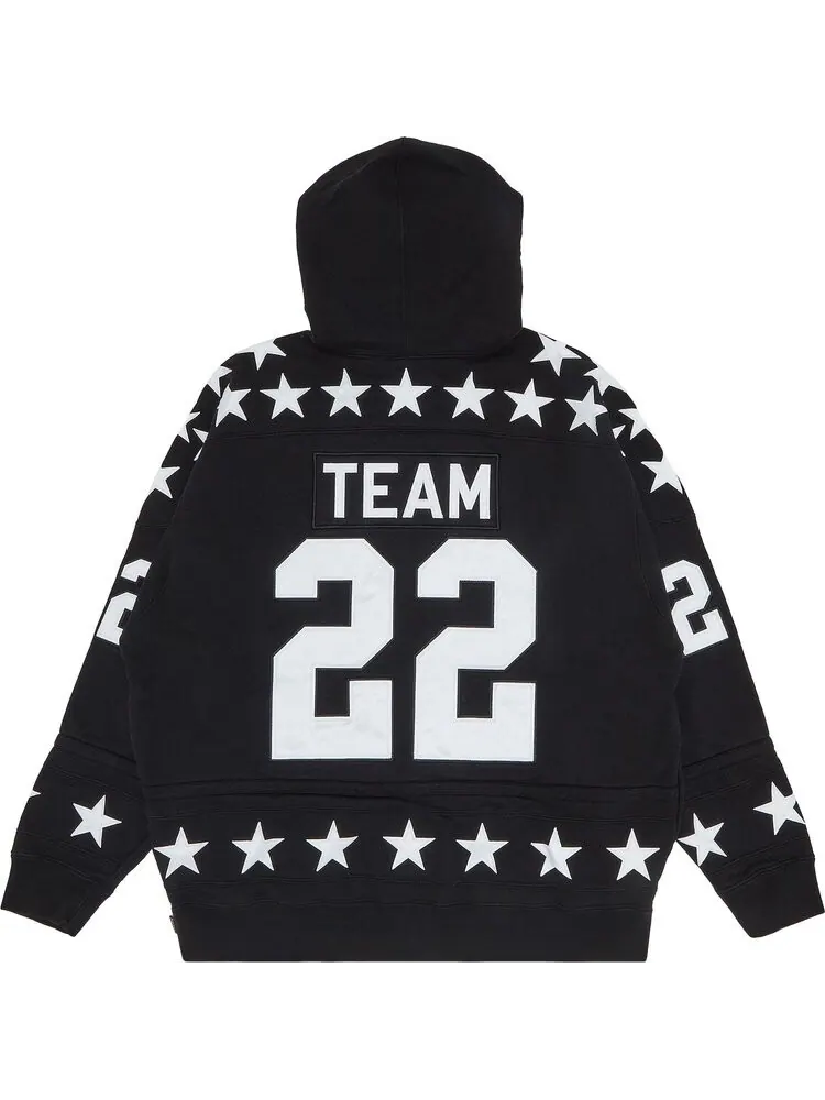 Толстовка Supreme Hockey Hooded Sweatshirt 'Black' — изображение 2 из 3, черный