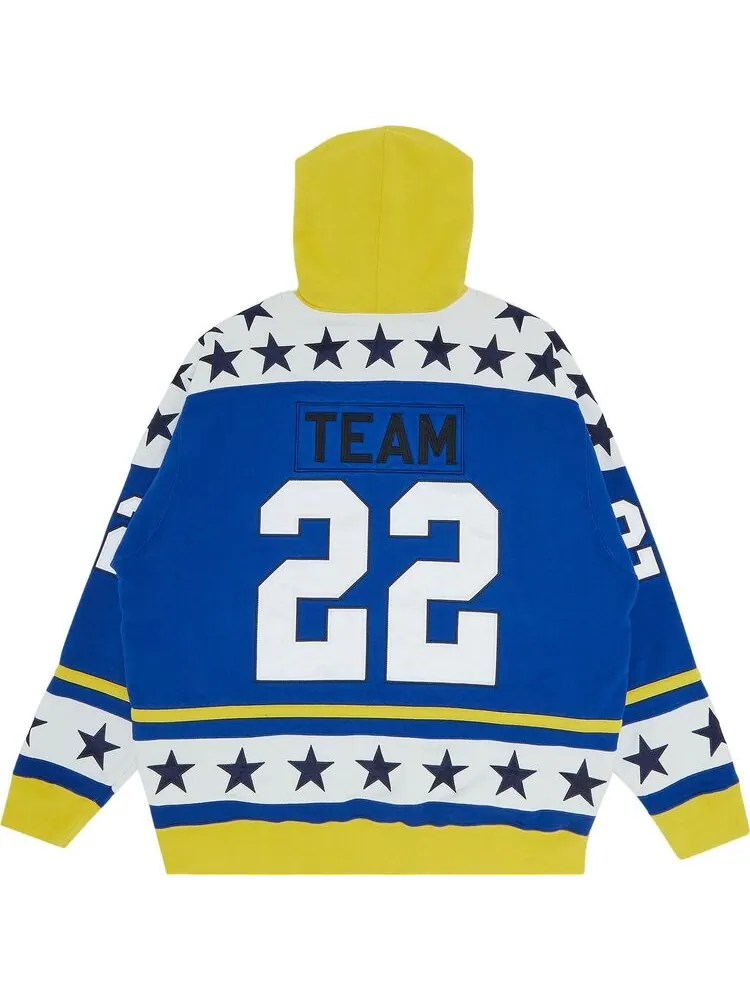 Толстовка Supreme Hockey Hooded Sweatshirt 'Royal' — изображение 2 из 3, синий
