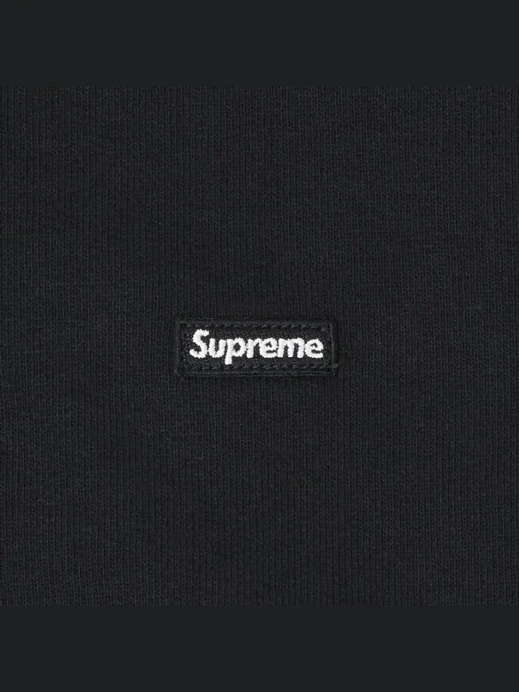 Толстовка Supreme Small Box Drawcord Zip Up Hooded Sweatshirt 'Black' — изображение 3 из 3, черный