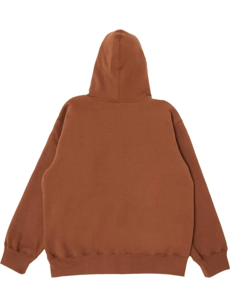 Толстовка Supreme Small Box Drawcord Zip Up Hooded Sweatshirt 'Brown' — изображение 2 из 3, коричневый