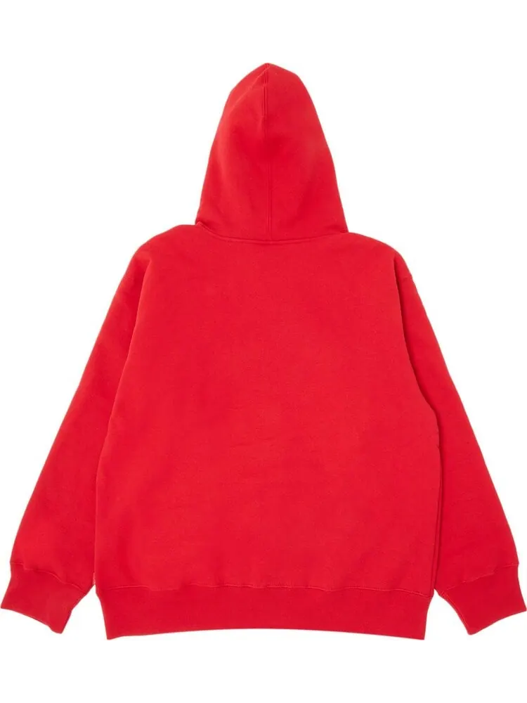 Толстовка Supreme Small Box Drawcord Zip Up Hooded Sweatshirt 'Red' — изображение 2 из 3, красный