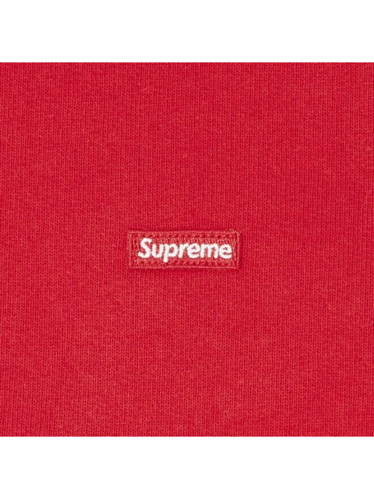 Толстовка Supreme Small Box Drawcord Zip Up Hooded Sweatshirt 'Red' — изображение 3 из 3, красный