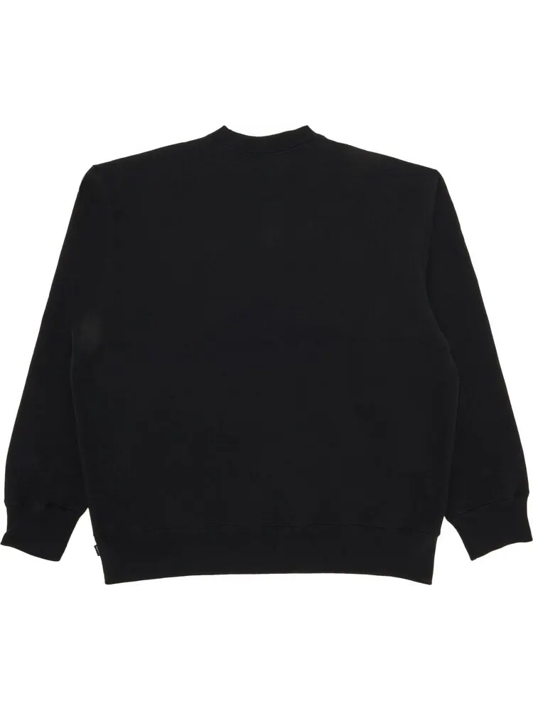 Толстовка Supreme Small Box Crewneck 'Black' — изображение 2 из 3, черный