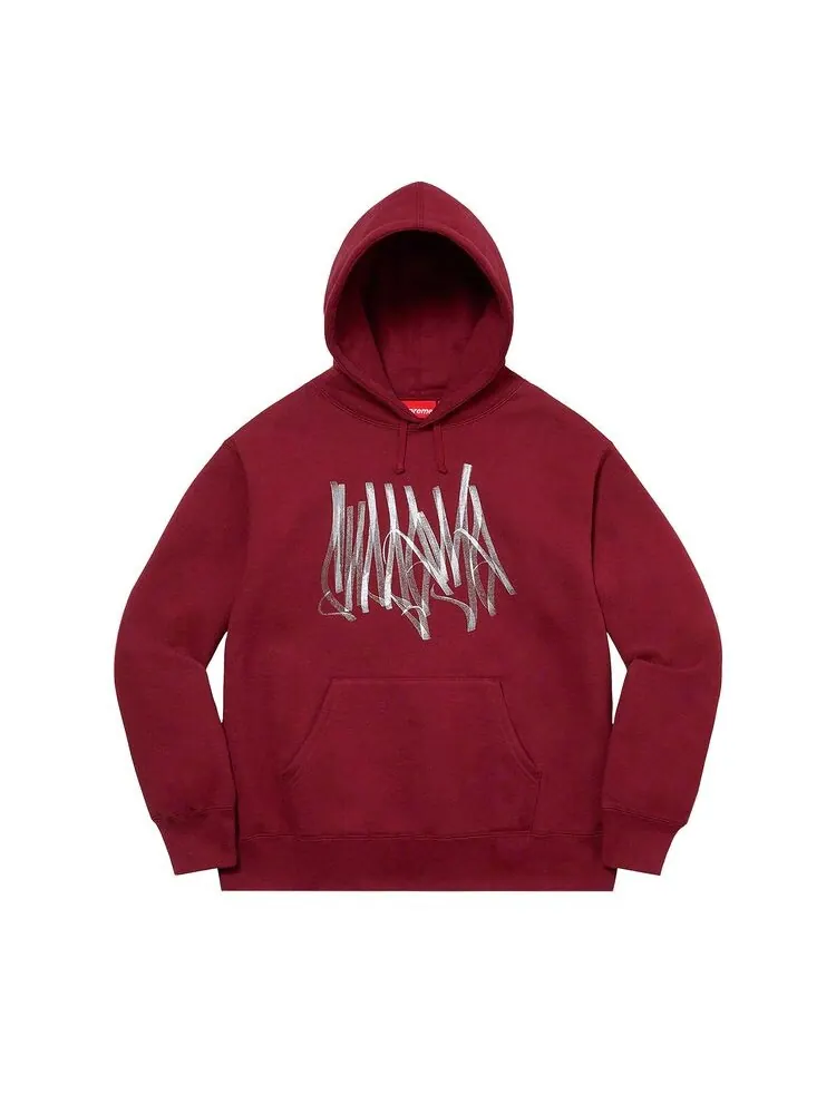 Толстовка Supreme Tag Hooded Sweatshirt Cardinal — изображение 1 из 1, красный