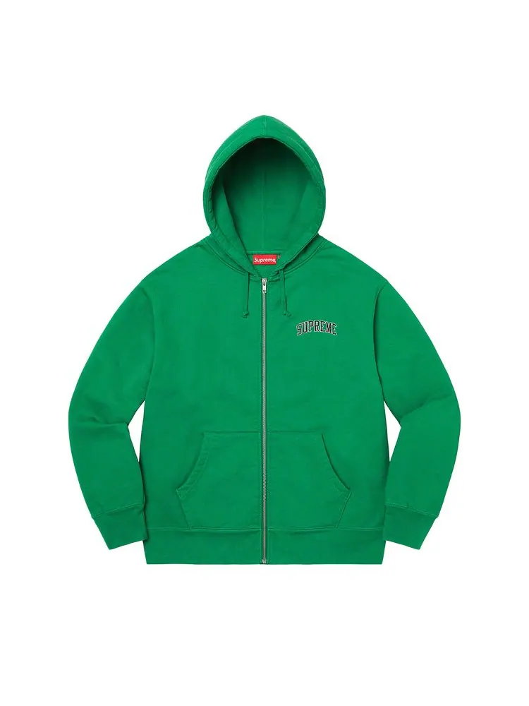 Толстовка Supreme Doughboy Zip Up Hooded Sweatshirt 'Green' — изображение 1 из 2, зеленый