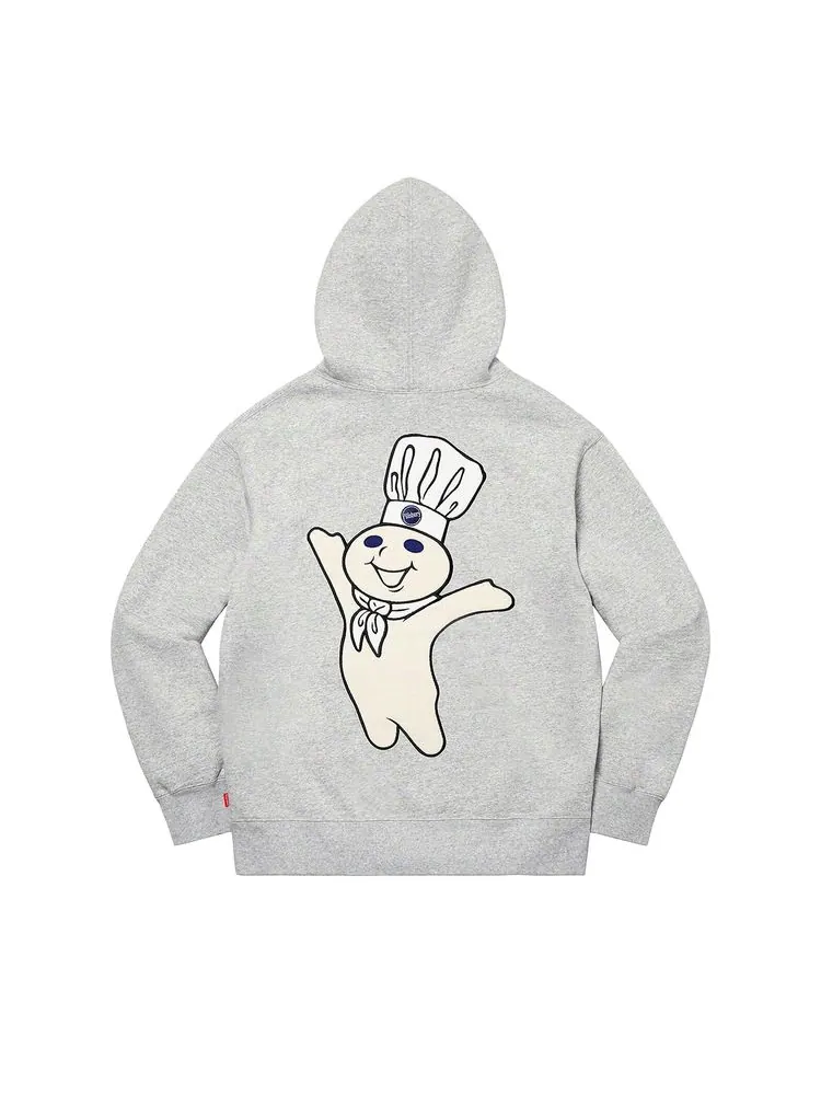Толстовка Supreme Doughboy Zip Up Hooded Sweatshirt 'Heather Grey' — изображение 2 из 2, серый