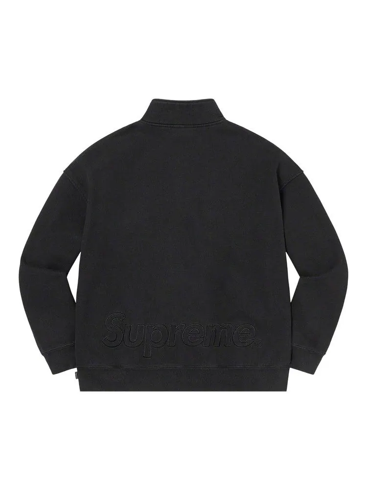Куртка Supreme Washed Half Zip Pullover — изображение 2 из 2, черный