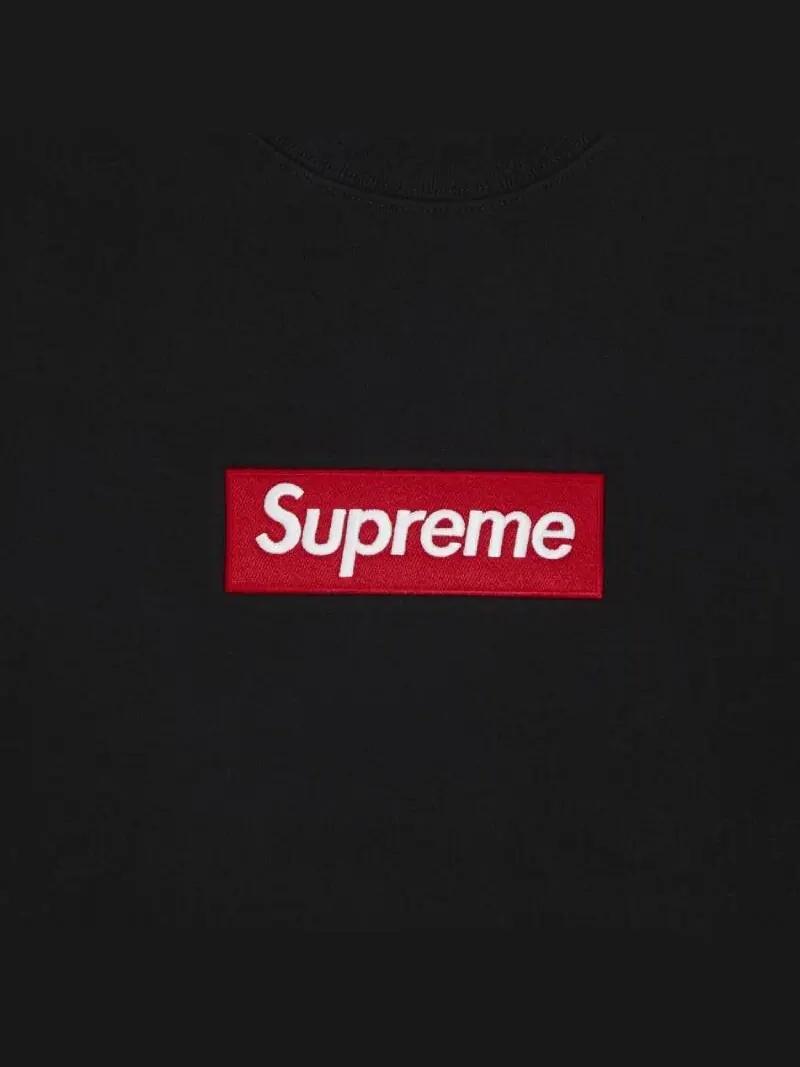 Толстовка Supreme Box logo Crewneck — изображение 3 из 3, черный