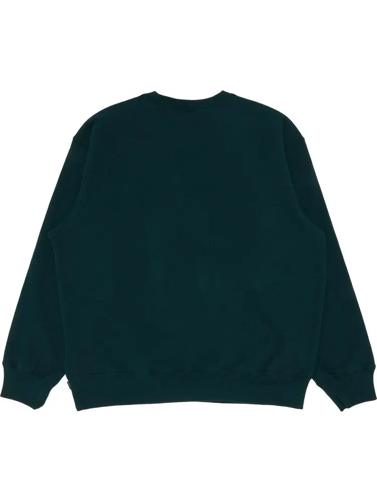 Толстовка Supreme Box Logo Crewneck 'Dark Pine' — изображение 2 из 3, зеленый