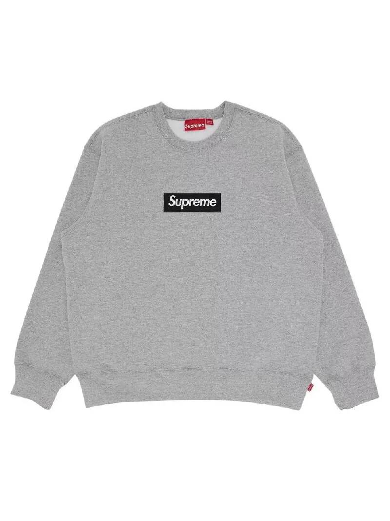 Толстовка Supreme Box logo Crewneck — изображение 1 из 3, серый