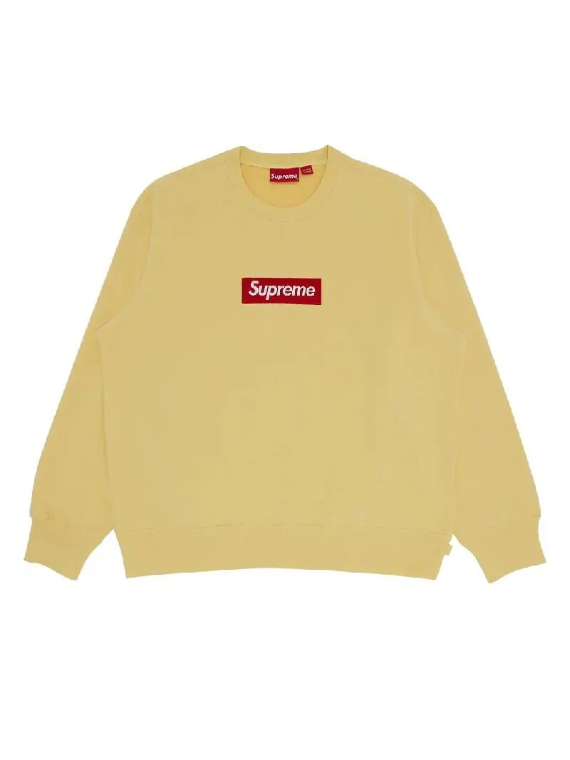 Толстовка Supreme Box Logo Crewneck — изображение 1 из 3, желтый