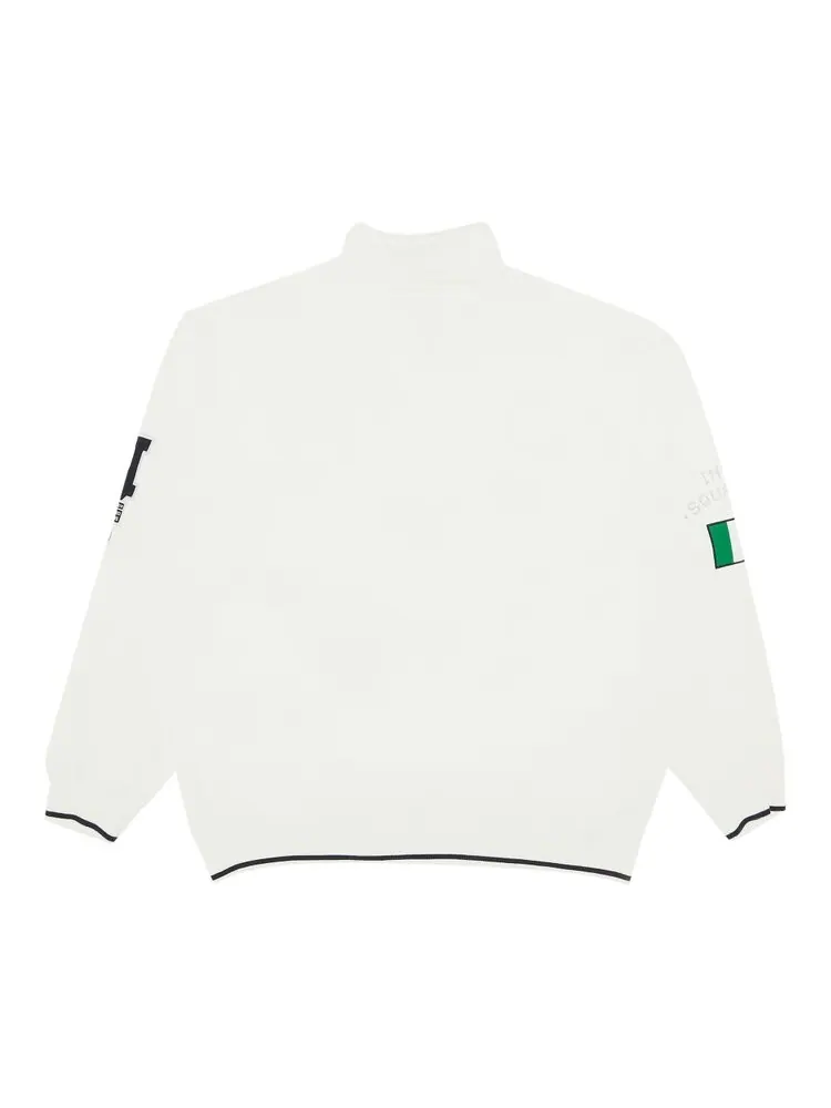 Пуловер Supreme Milano Half Zip Pullover 'White' — изображение 2 из 3, белый