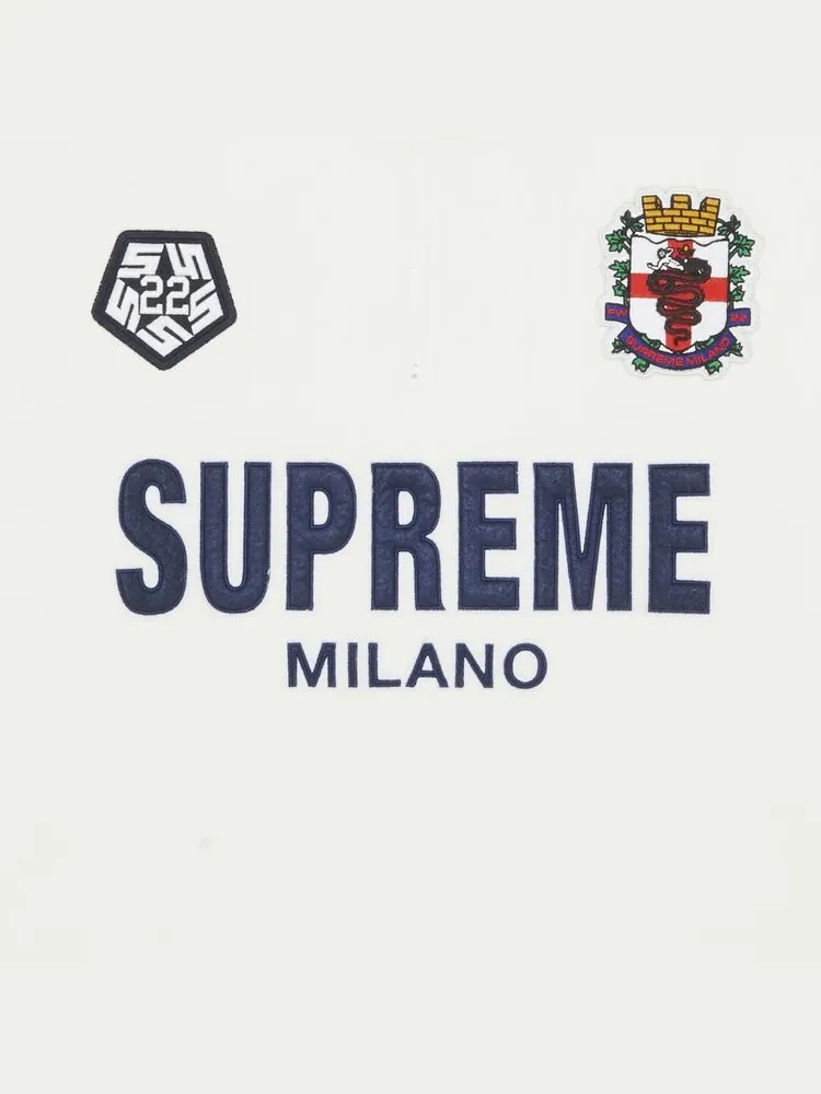 Пуловер Supreme Milano Half Zip Pullover 'White' — изображение 3 из 3, белый