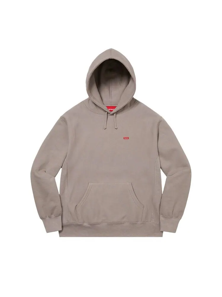 Толстовка Supreme Small Box Hooded Sweatshirt Grey — изображение 1 из 1, серый