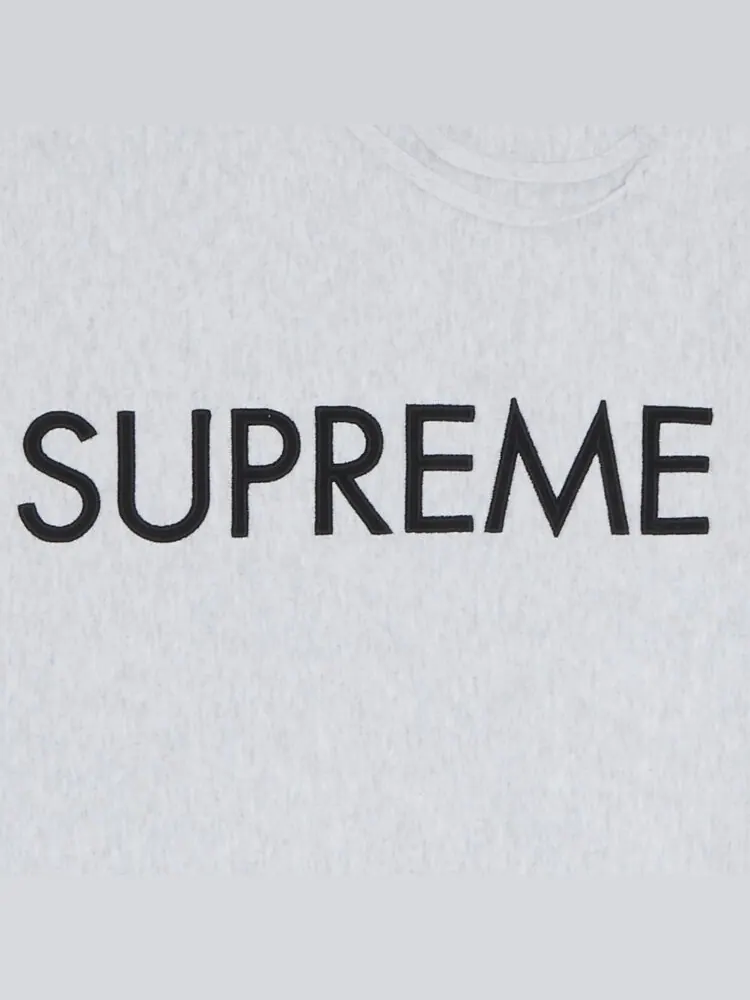 Толстовка Supreme Capital Hooded Sweatshirt 'Ash Grey' — изображение 3 из 3, серый