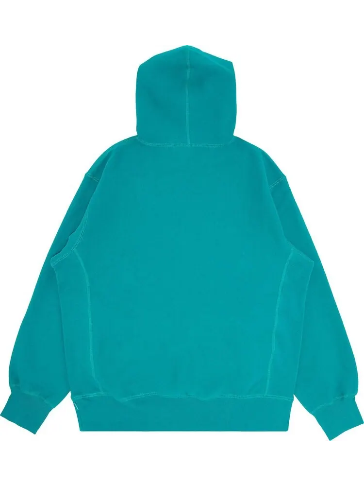 Толстовка Supreme Capital Hooded Sweatshirt 'Dark Aqua' — изображение 2 из 3, синий