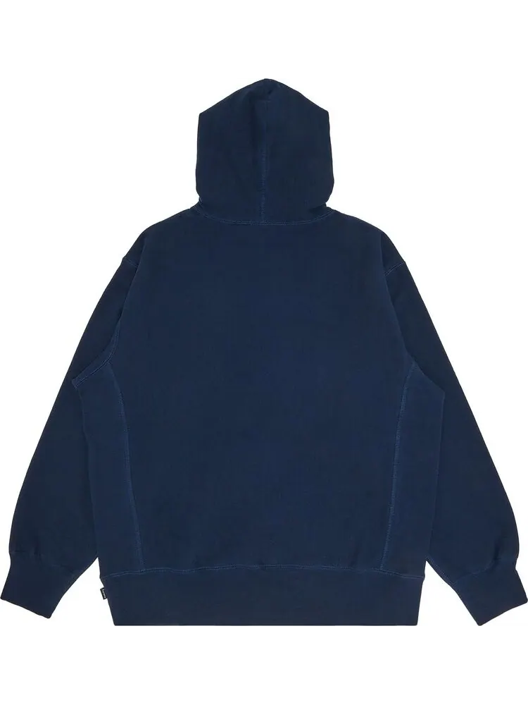 Толстовка Supreme Capital Hooded Sweatshirt 'Navy' — изображение 2 из 3, синий