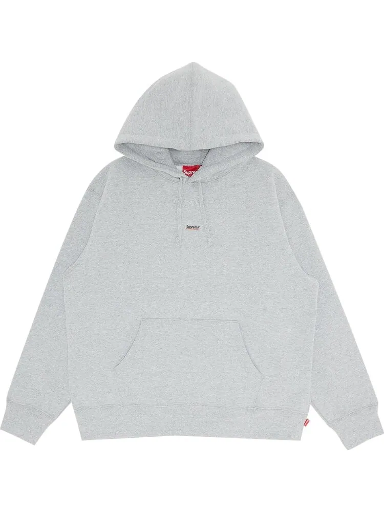 Толстовка Supreme Underline Hooded Sweatshirt 'Heather Grey' — изображение 1 из 3, серый