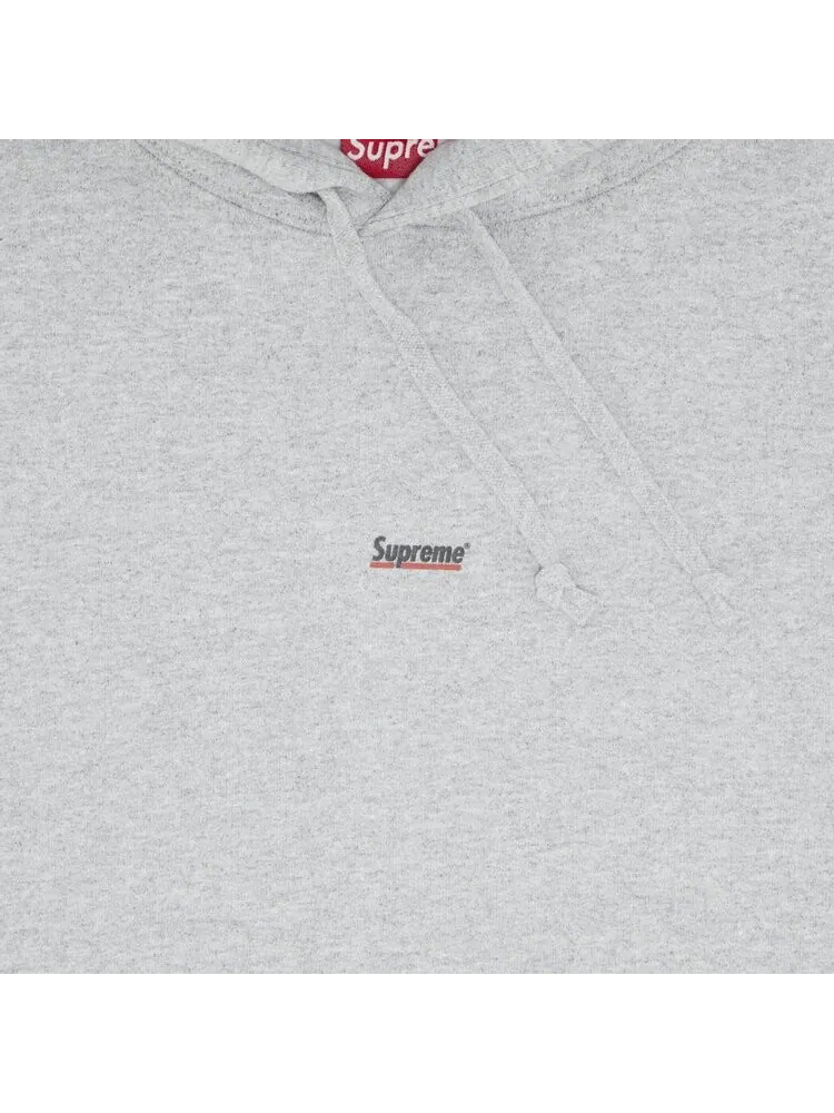 Толстовка Supreme Underline Hooded Sweatshirt 'Heather Grey' — изображение 3 из 3, серый