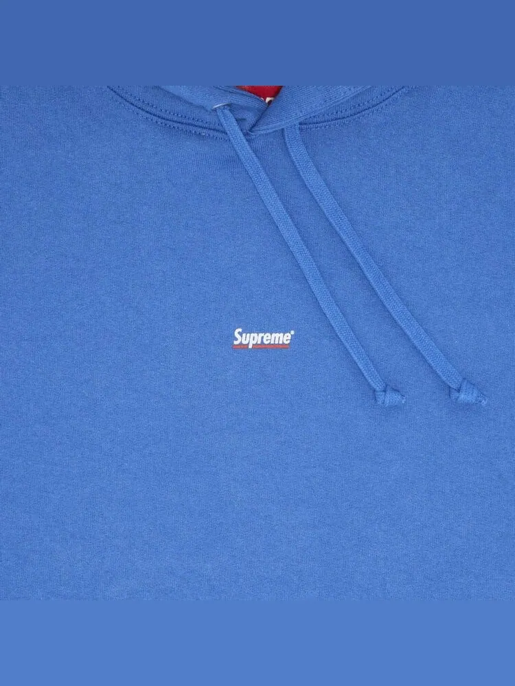 Толстовка Supreme Underline Hooded Sweatshirt 'Washed Royal' — изображение 3 из 3, синий