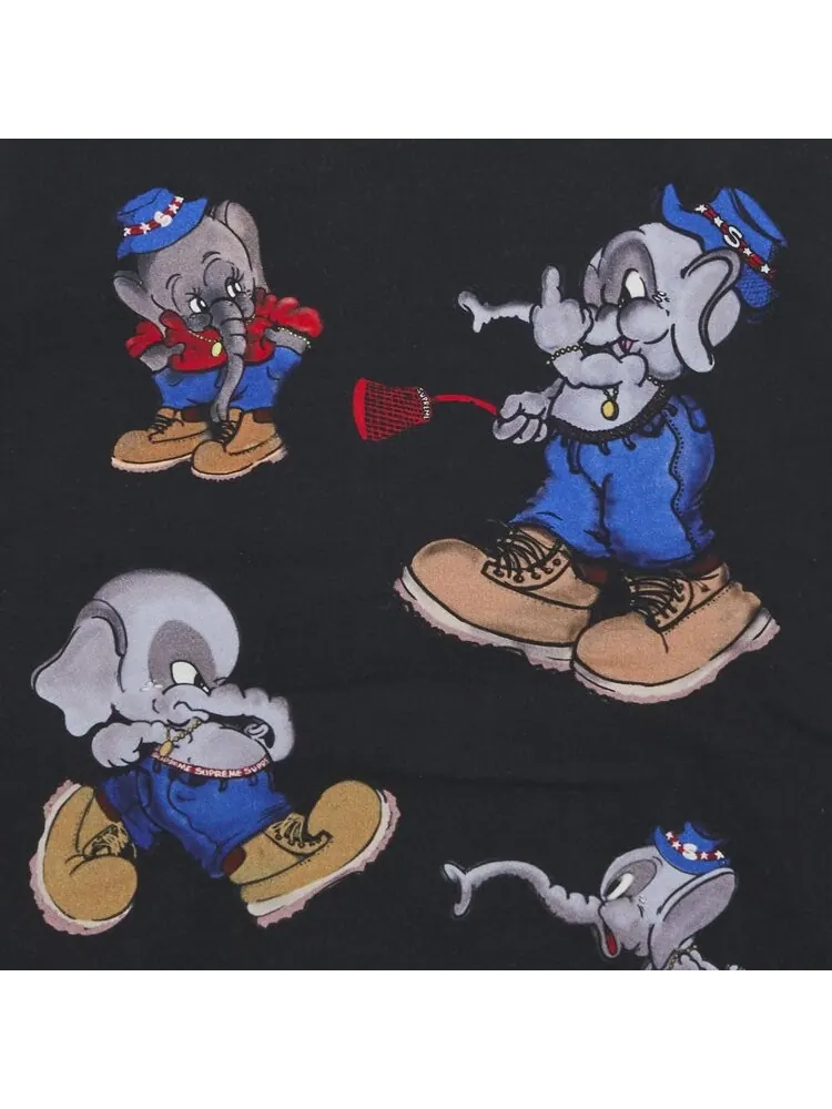 Толстовка Supreme Elephant Hooded Sweatshirt 'Black' — изображение 3 из 3, черный