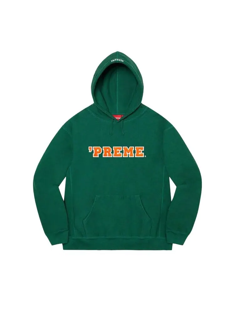 Толстовка Supreme Preme Hooded Sweatshirt Dark Green — изображение 1 из 1, темный зеленый