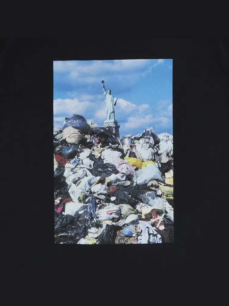 Футболка Supreme Trash Tee 'Black' — изображение 3 из 3, черный