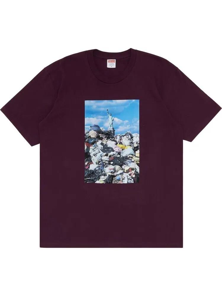 Футболка Supreme Trash Tee 'Eggplant' — изображение 1 из 3, фиолетовый