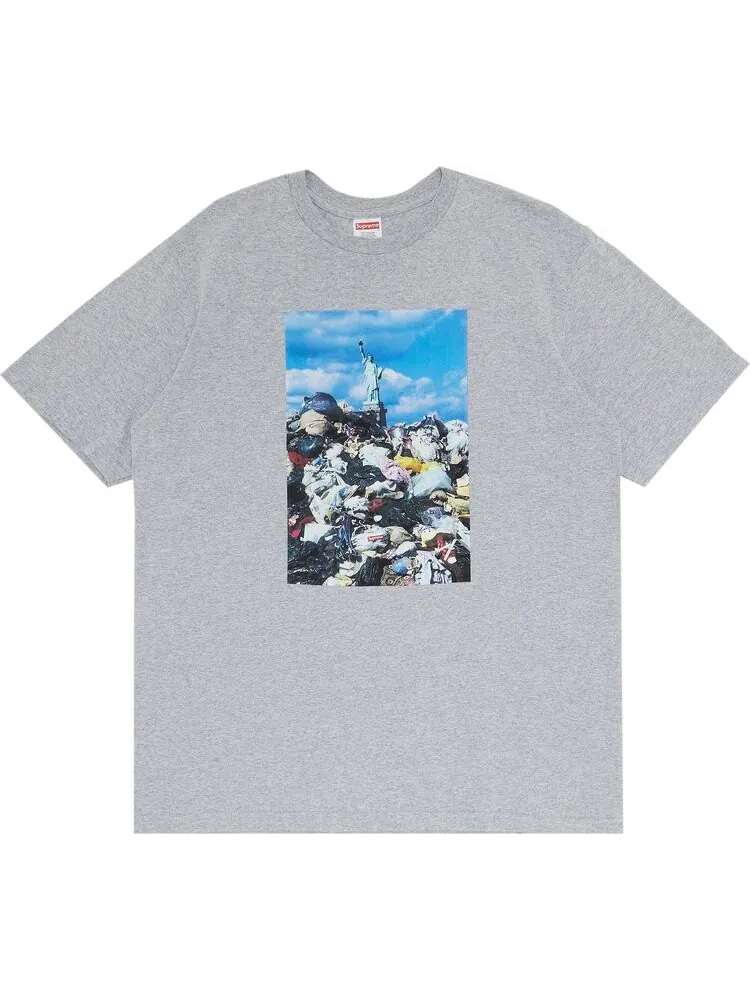 Футболка Supreme Trash Tee 'Heather Grey' — изображение 1 из 3, серый