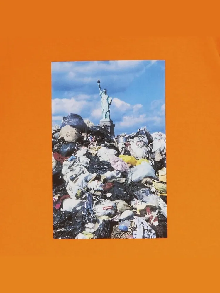 Футболка Supreme Trash Tee 'Orange' — изображение 3 из 3, оранжевый