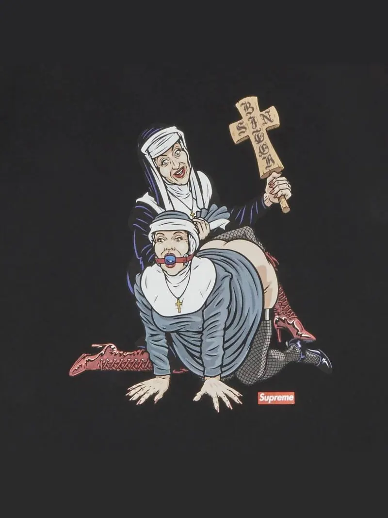 Футболка Supreme Nuns Tee — изображение 3 из 3, черный