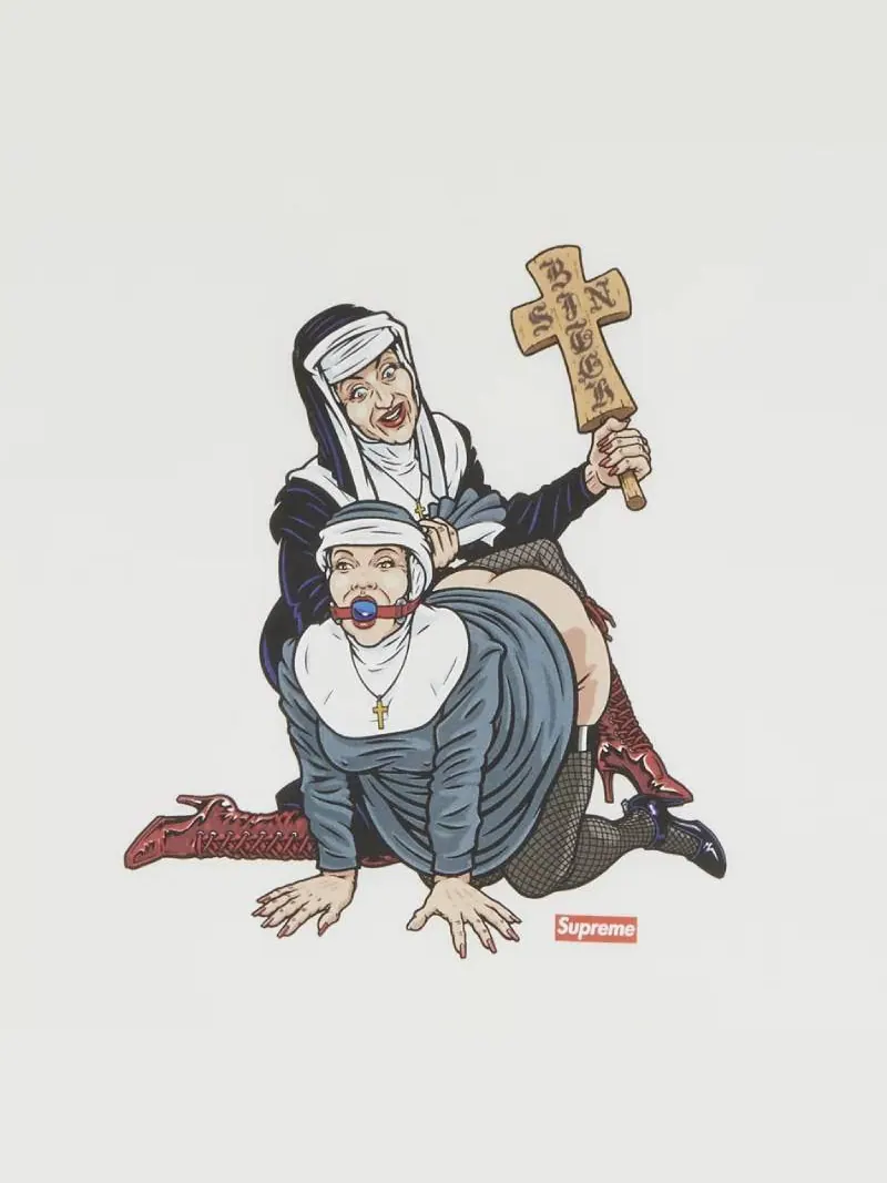 Футболка Supreme Nuns Tee — изображение 3 из 3, белый