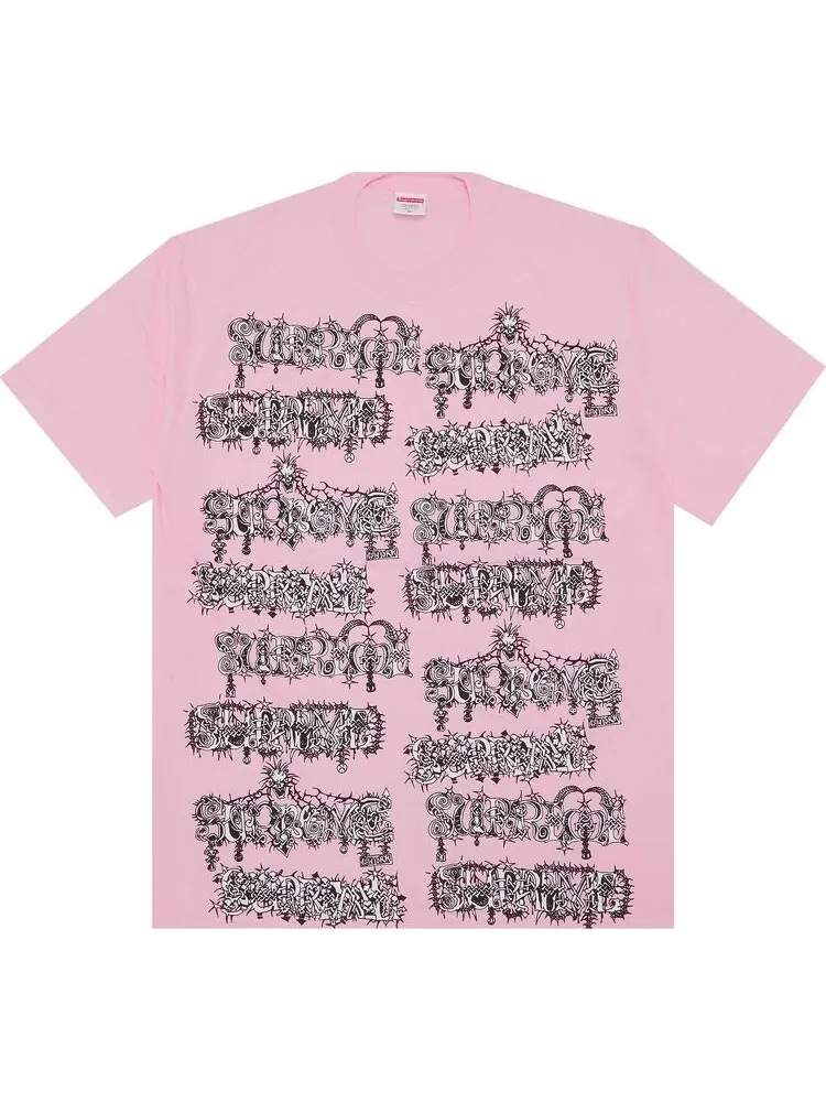 Футболка Supreme Wombat Tee 'Light Pink' — изображение 1 из 3, розовый