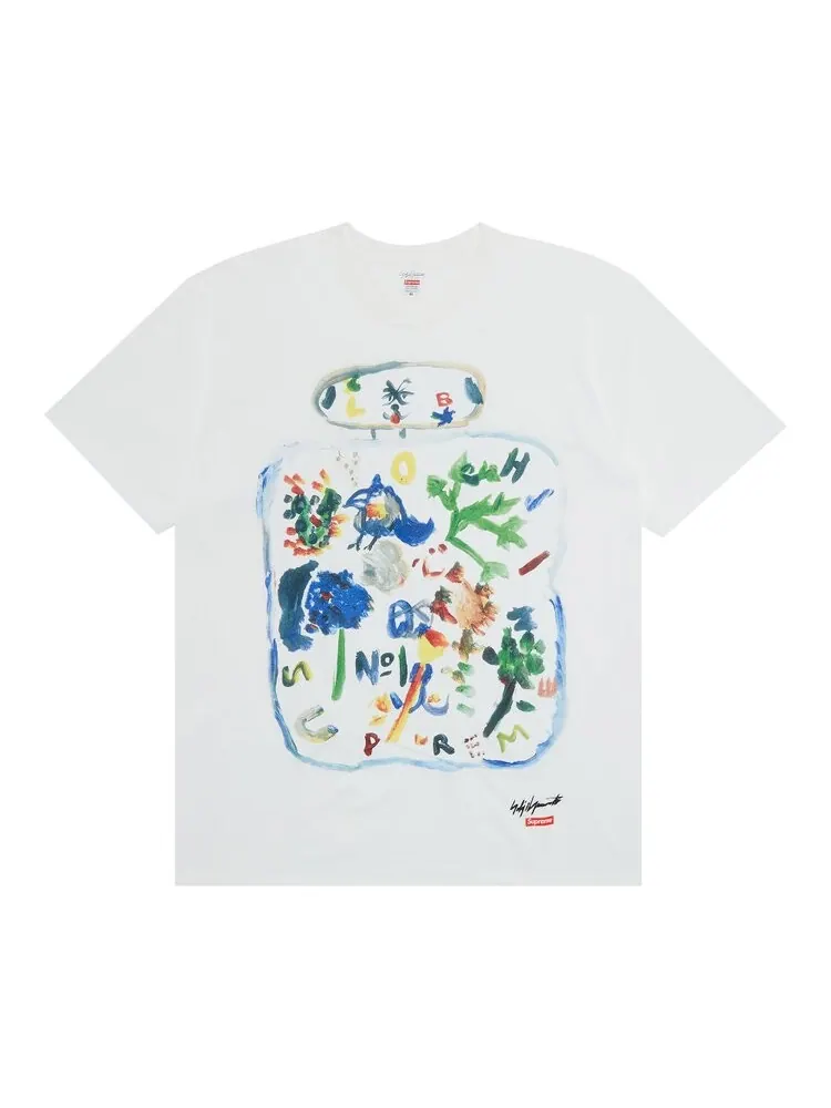Футболка Supreme x Yohji Yamamoto Paint Tee 'White' — изображение 1 из 3, белый